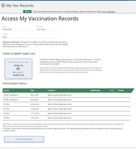 massachusetts covid-19 smart health card|How to Access your Vaccination Records Using My Vax Records.